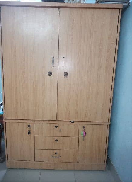 Large size Cupboard | Wooden double door Cupboard/ Almari 1