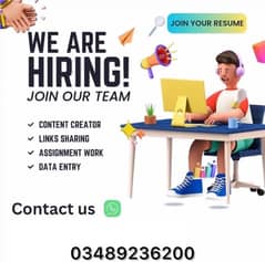 online job at home/ google/ easy/ part time job