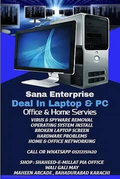 Laptop/Computer Services-Laptop Body Repair-Laptop Parts - Deal In Kh