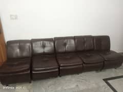 5 seater Sofa Set for Sale (Brown)