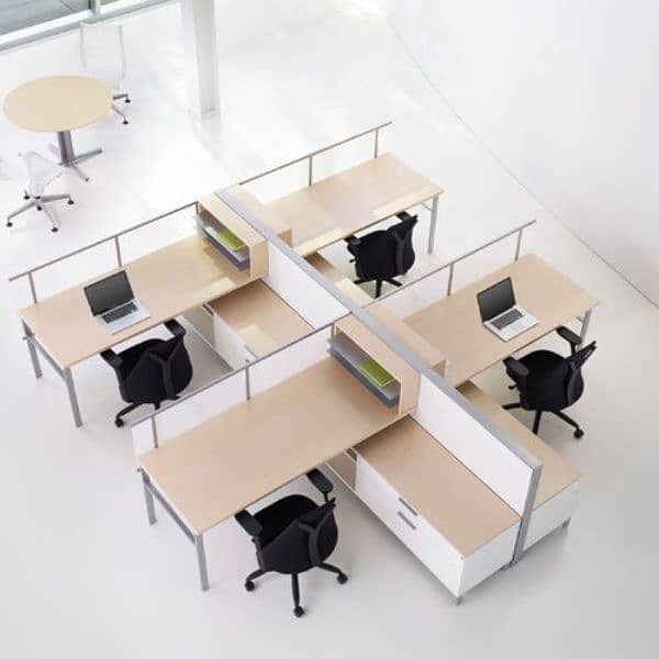 Cubicle Table , office chair and  Office center table 3