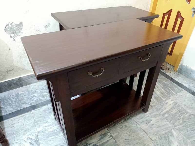 Pure Sheesham Heavy weight Console Imported tables available for sale. 6