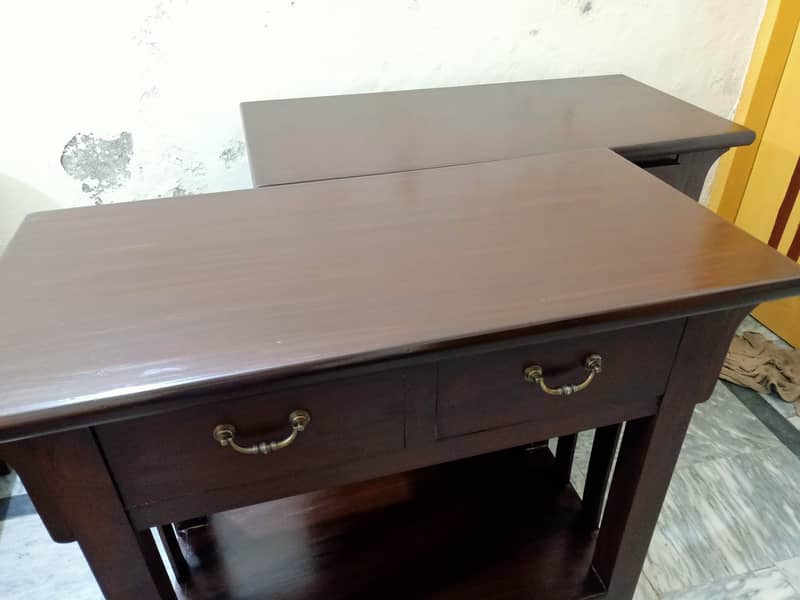 Pure Sheesham Heavy weight Console Imported tables available for sale. 8