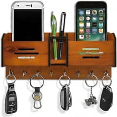 Wall mount keys, pen and mobile holder 0