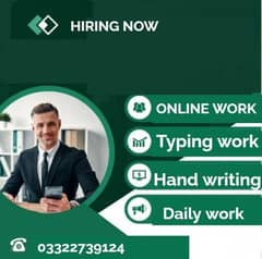 Online Assignment/ Typing Work Available