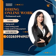 Online Assignment/ Typing Work Available