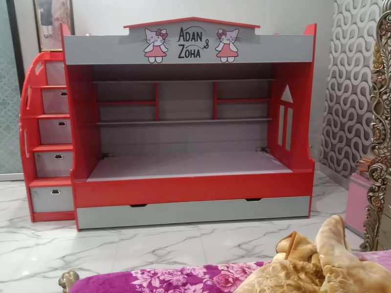 Bunk bed | Kid wooden bunker bed | Baby bed | Double bed | Triple bed 17