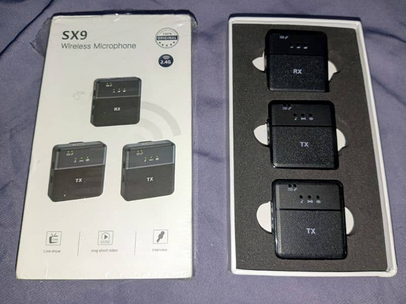 SX9 Dual Mic Professional Wireless Microphone 0