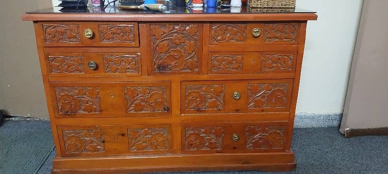 Dayar wood carving dressing table 1