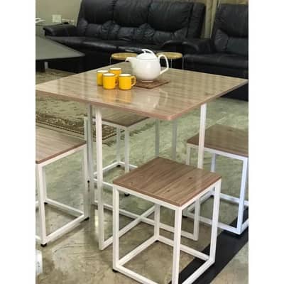 Center table with 4 stools, Dining table, kitchen dining table 1