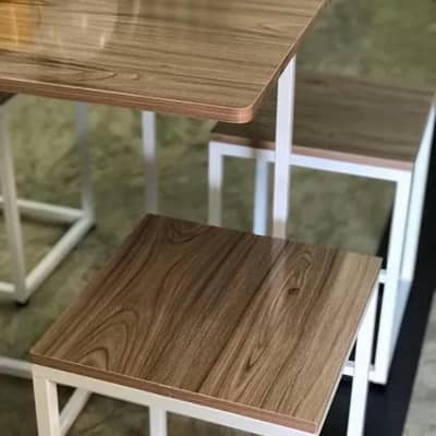 Center table with 4 stools, Dining table, kitchen dining table 3