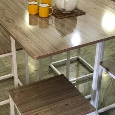 Center table with 4 stools, Dining table, kitchen dining table 4