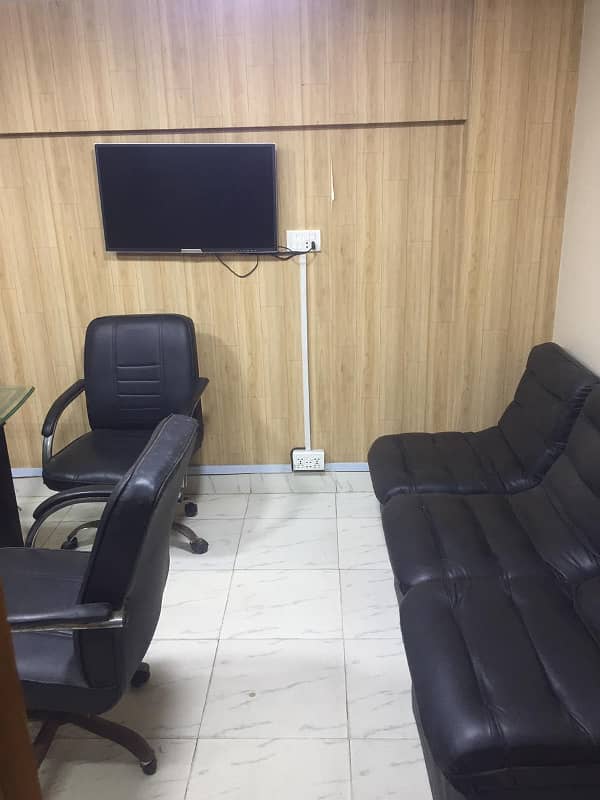 Defence DHA phase 5 badar commercial Furnish office meeznine floor available for rent 0