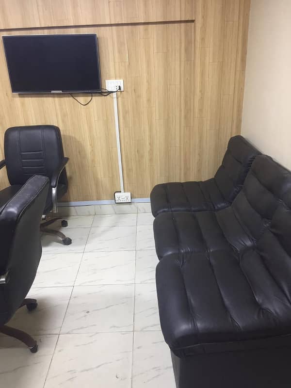 Defence DHA phase 5 badar commercial Furnish office meeznine floor available for rent 1