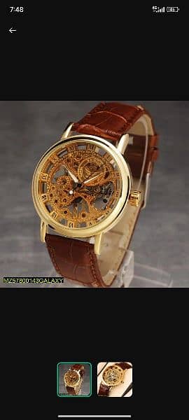 luxury watch leather strap bussiness watch 1