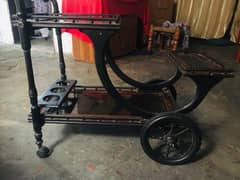 tea trolly fully wood