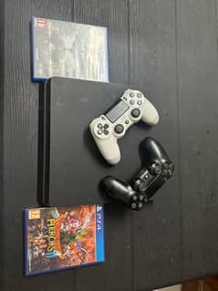 Ps4 slim 500gb with 2 controllers and 2cds