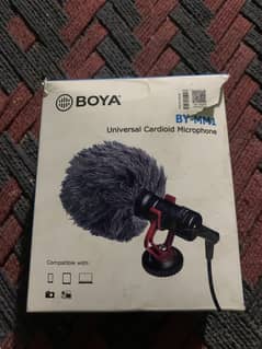 BOYA BY MM1 UNIVERSAL CARDIOID MICROPHONE (10/10) condition. . .