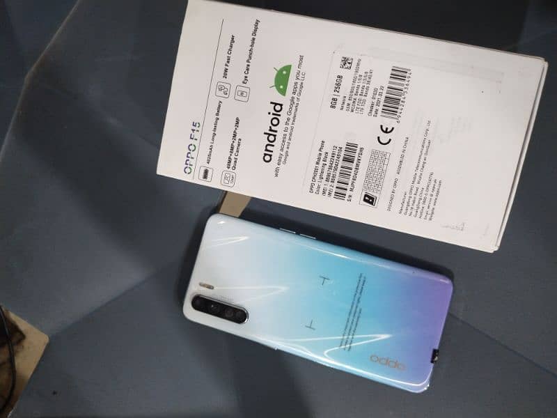 The Oppo F15 8/256 with box and original charger 10/10 condition 2