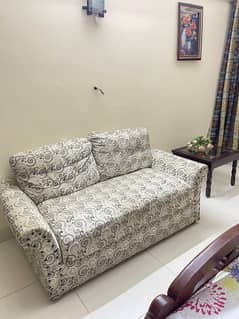 2 Seater Sofa with Side table