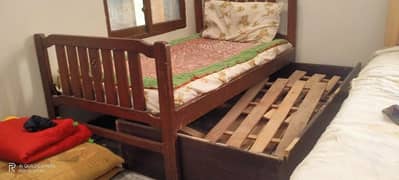 Kids twin bed (two in one without mattress)