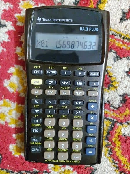 TEXAS INSTRUMENTS BA2 PLUS FINANCIAL CALCULATOR 8