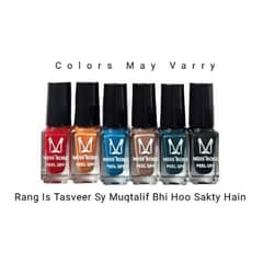 12 & 6 PC nails polish free delivery