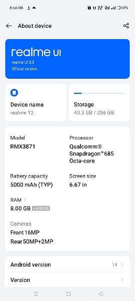 realme 12 8+8gbram 256gbrom brand new just opened 5