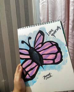 A BEAUTIFUL BUTTERFLY PAINTING