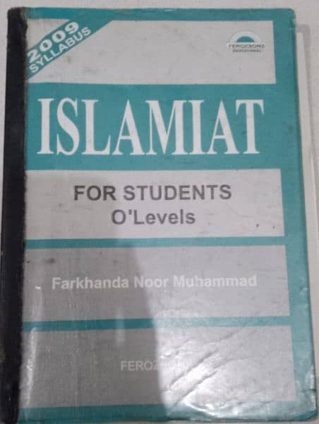 O level books (Pak. studies, islamiyat, Urdu) 1