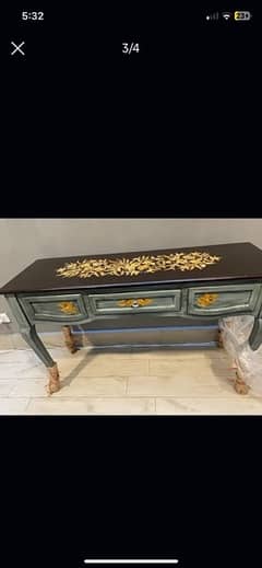 hand painted console new