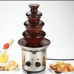 4 layers Electric Chocolate Fountain Chocolate Fondue Melt Waterfall