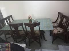 Dining table and 6 chairs 0