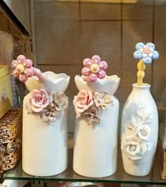 Beautiful Flower Jar For Home Decoration ( Price Per Pair )