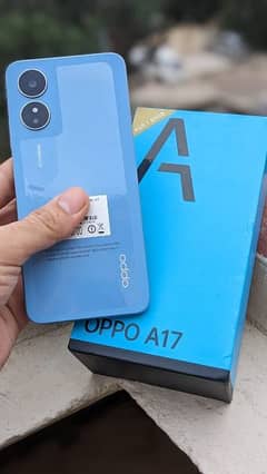 Oppo A17 with box and charger