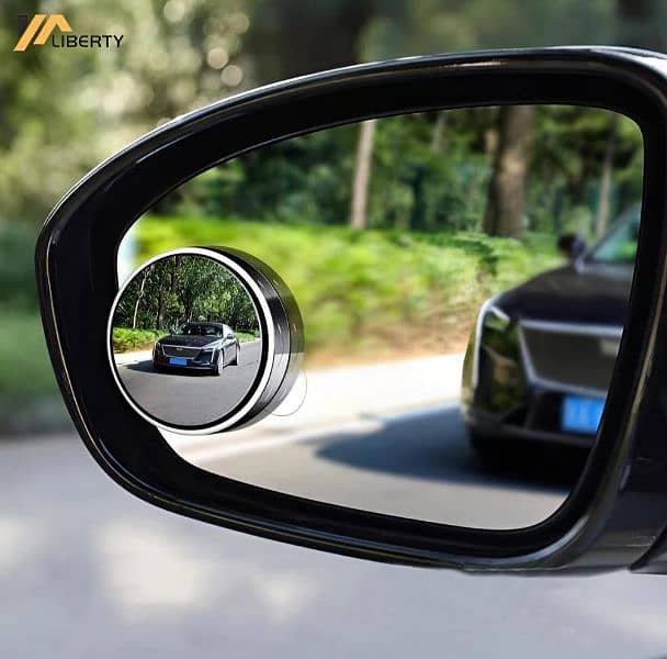 2 PCs car round side mirror 0