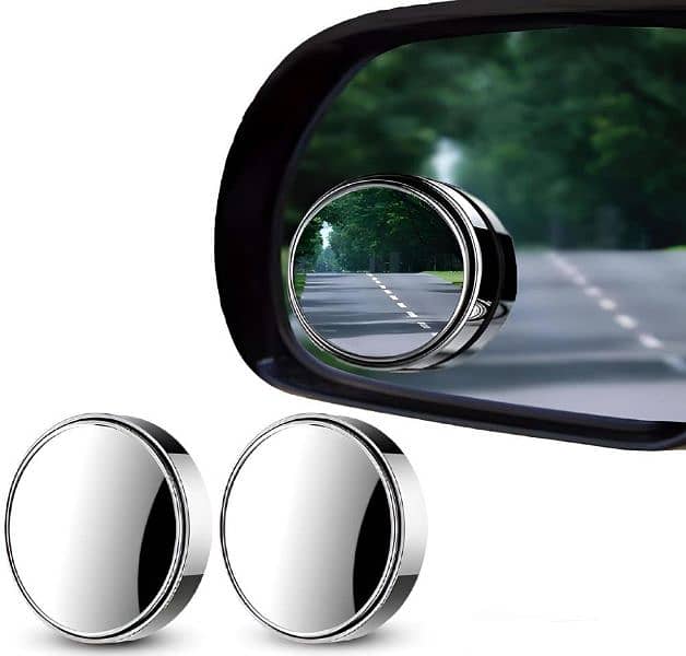 2 PCs car round side mirror 3