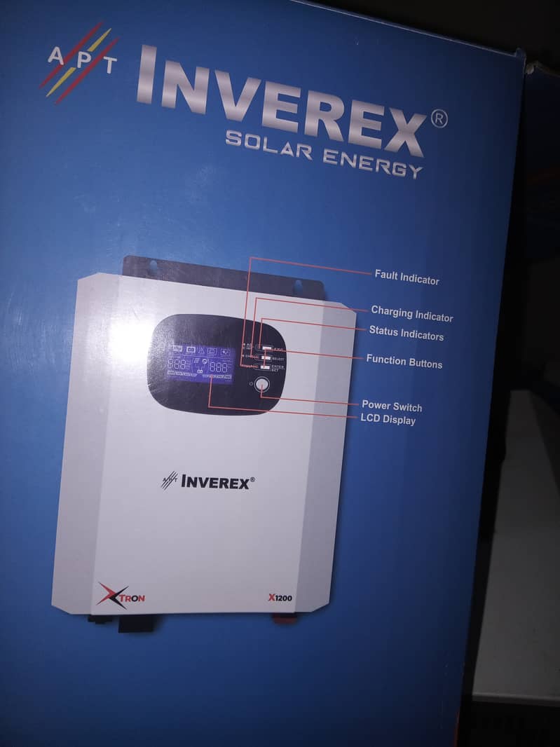 INVEREX XTRON1200 SOLAR INVERTER 900 WATT BUILT IN MPPT CONTROLLER 2