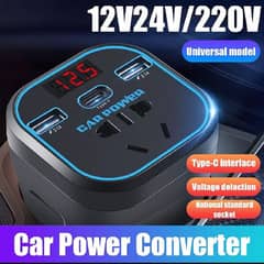 Car Power Inverter 12V/24V TO 220V Converter Type-C Fast 12v Pure