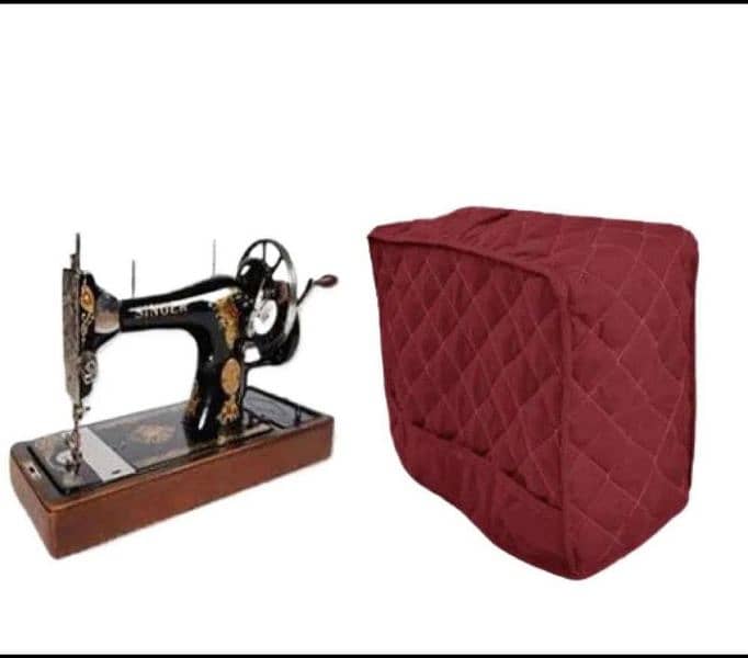 Cotton Plain Quilt Sewing Machine Cover 2