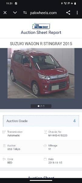 Suzuki Wagon R Stingray(semi Hybrid)2015/2019 18