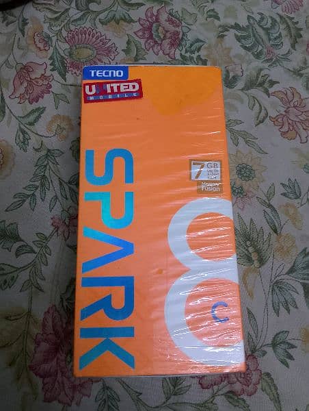 tecno spark 8C with box 7