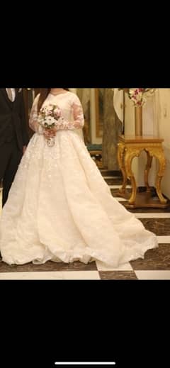 long bridal maxy off white with jacket