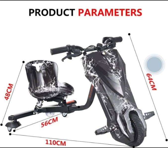 electric drifting Scooter 36V Lithium battery 2