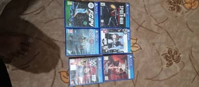 tekken7,spiderman miles morales,ufc4,god of war,FC24, wwe2k19.