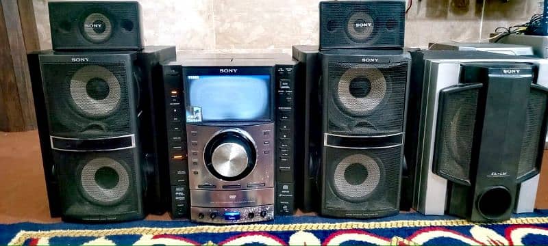 Sony hifi sound system lcd display usb support havy bass ganian ok ha 1