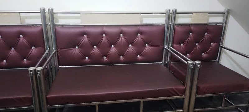 Pure steel sofa set 2