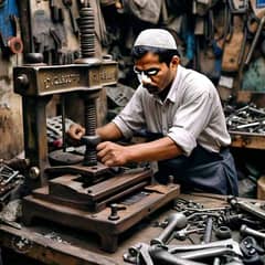 labour ki zaroorat hai auto parts Kay karkhany main