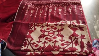 unstitched luxury winter karandi with wool shawl