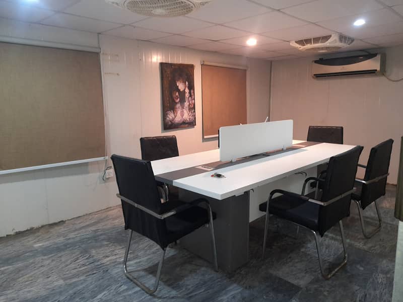 Fully furnished office available for rent in F-8/1 Allah wali market 14